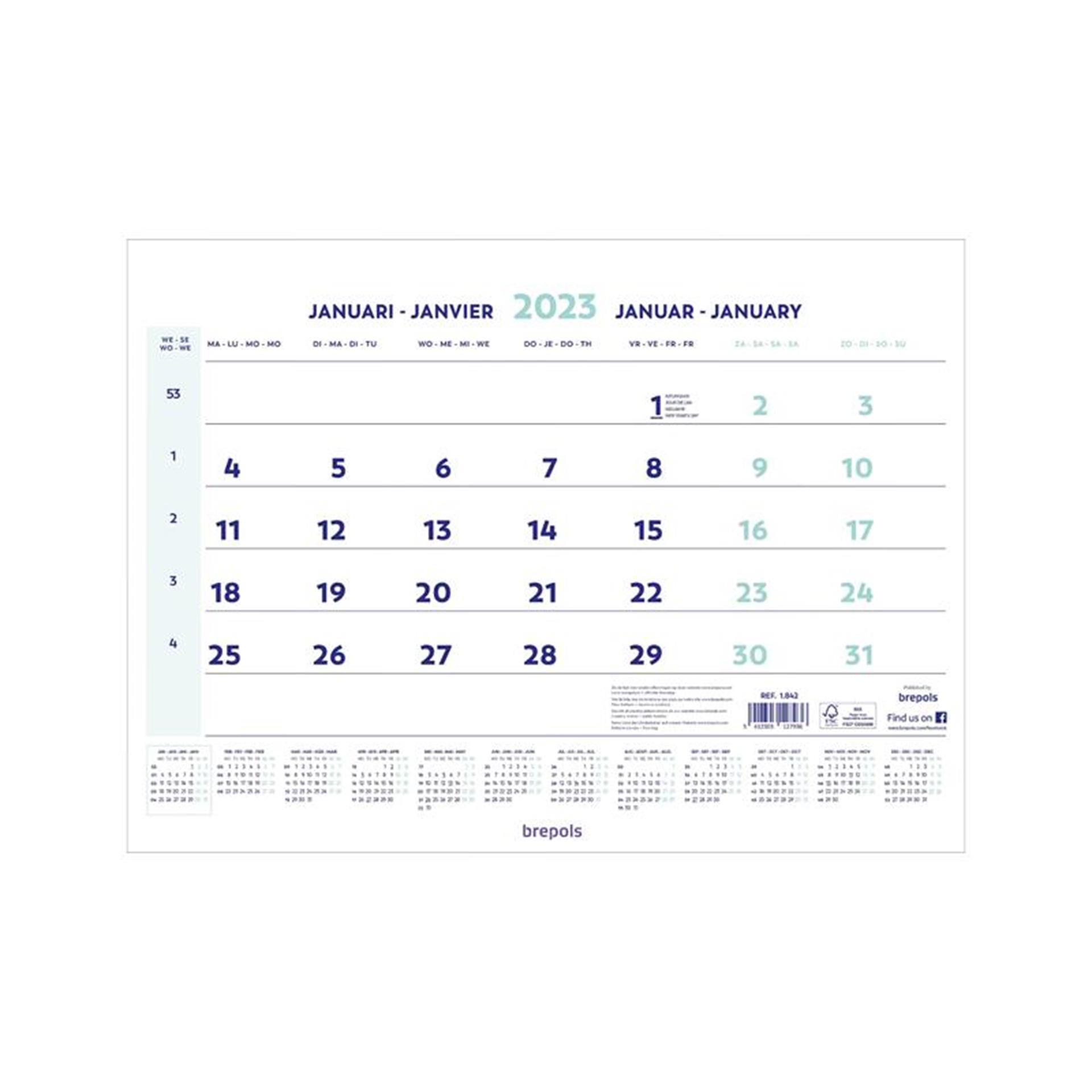 Brepols Monatskalender 2026