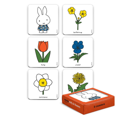 Miffy Untersetzer und Blumen 6 Stück