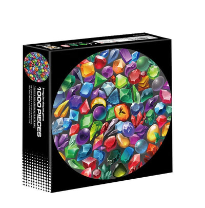 Intro -Puzzle -Runde - Bunte Edelsteine ​​- 1000 Stücke