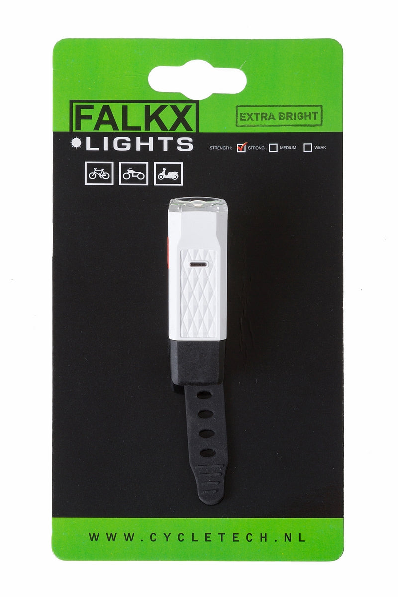 FALKX Mini-Scheinwerfer LED. USB wiederaufladbar (hängende Verpackung).