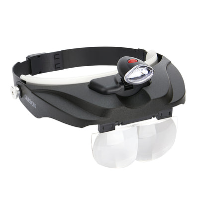 Carson Head Loop Pro Series Magnivisor Deluxe mit LED- und 4 Objektiven
