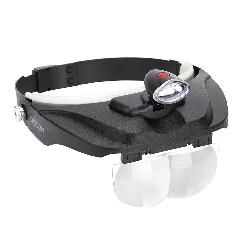 Carson Head Loop Pro Series Magnivisor Deluxe mit LED- und 4 Objektiven