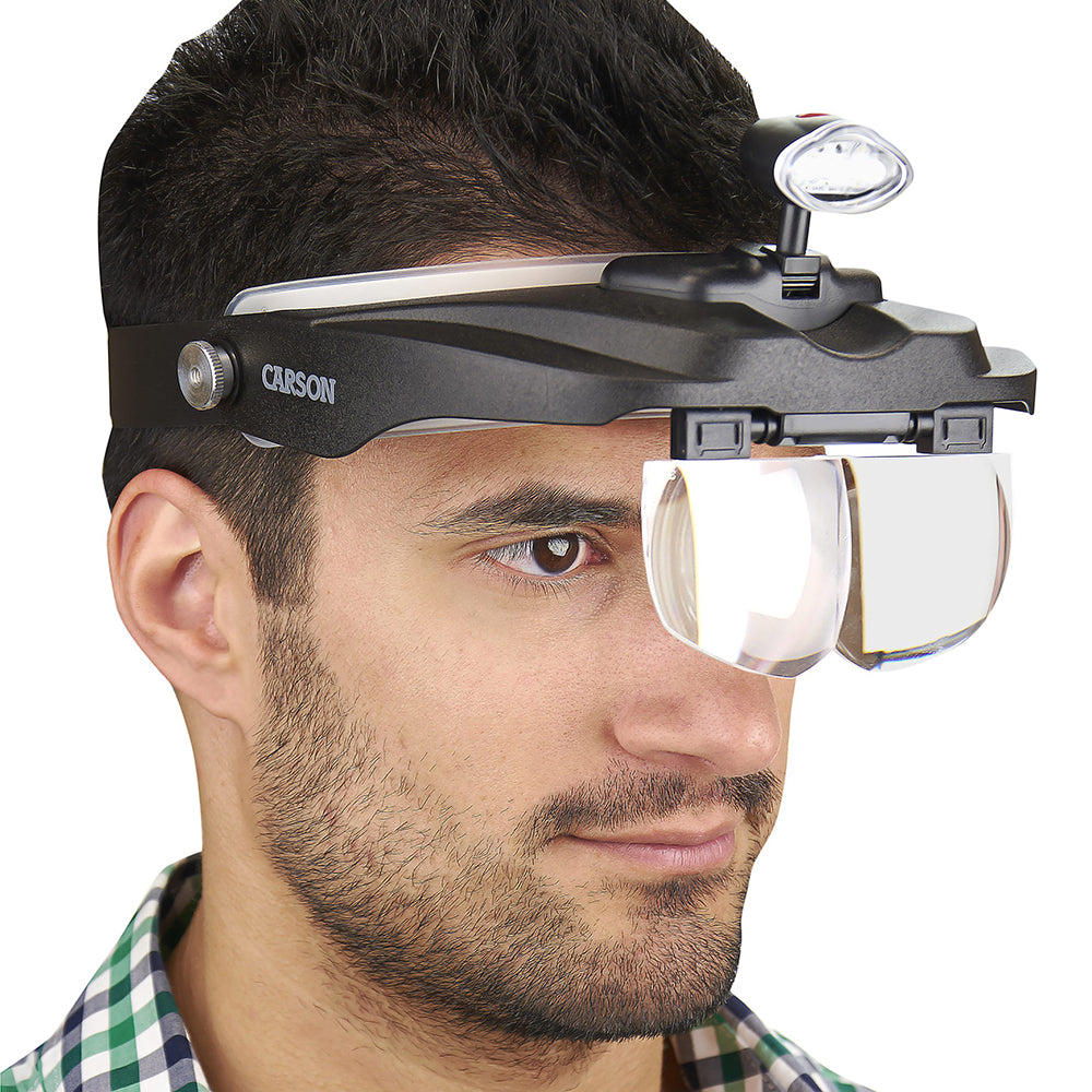 Carson Head Loop Pro Series Magnivisor Deluxe mit LED- und 4 Objektiven