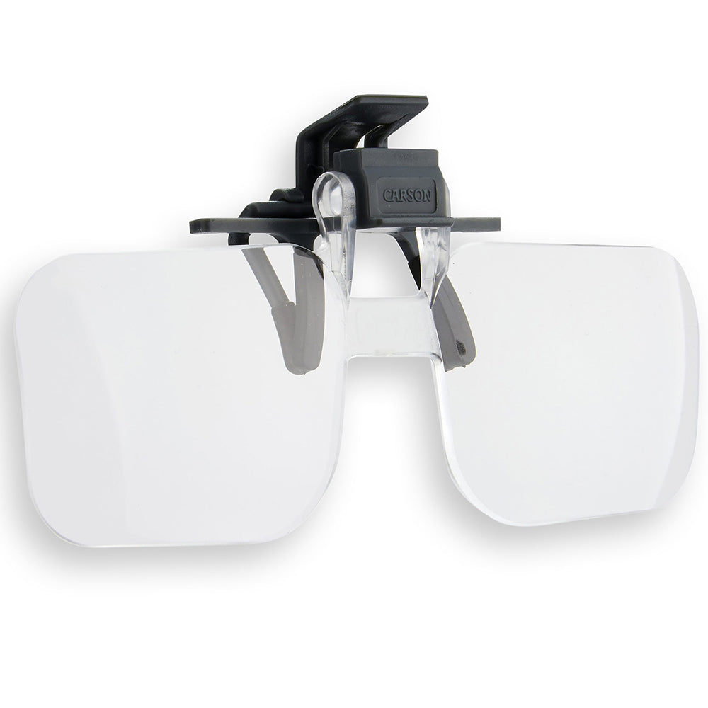 Carson Loep Brille 2x (+4.00 Dioptrie) Clip-On und Flip-up