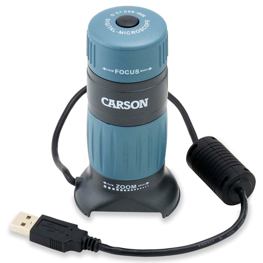 Carson Digital USB-Mikroskop 86-457x mit Rekorder