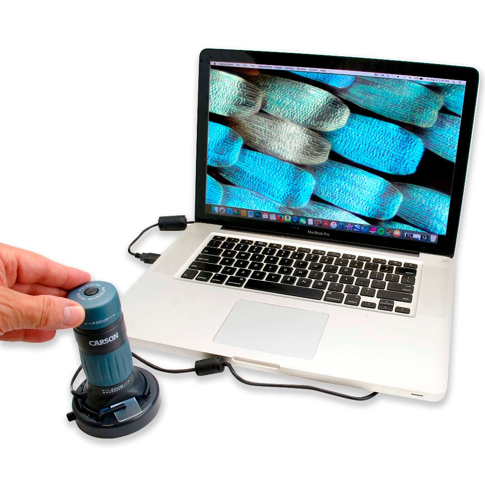 Carson Digital USB-Mikroskop 86-457x mit Rekorder