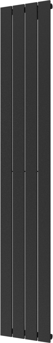 Plieger Cavallino Retto Single Design Heizkörper – 180 cm x 29,8 cm – 614 Watt – Black Graphite (Black Graphite)