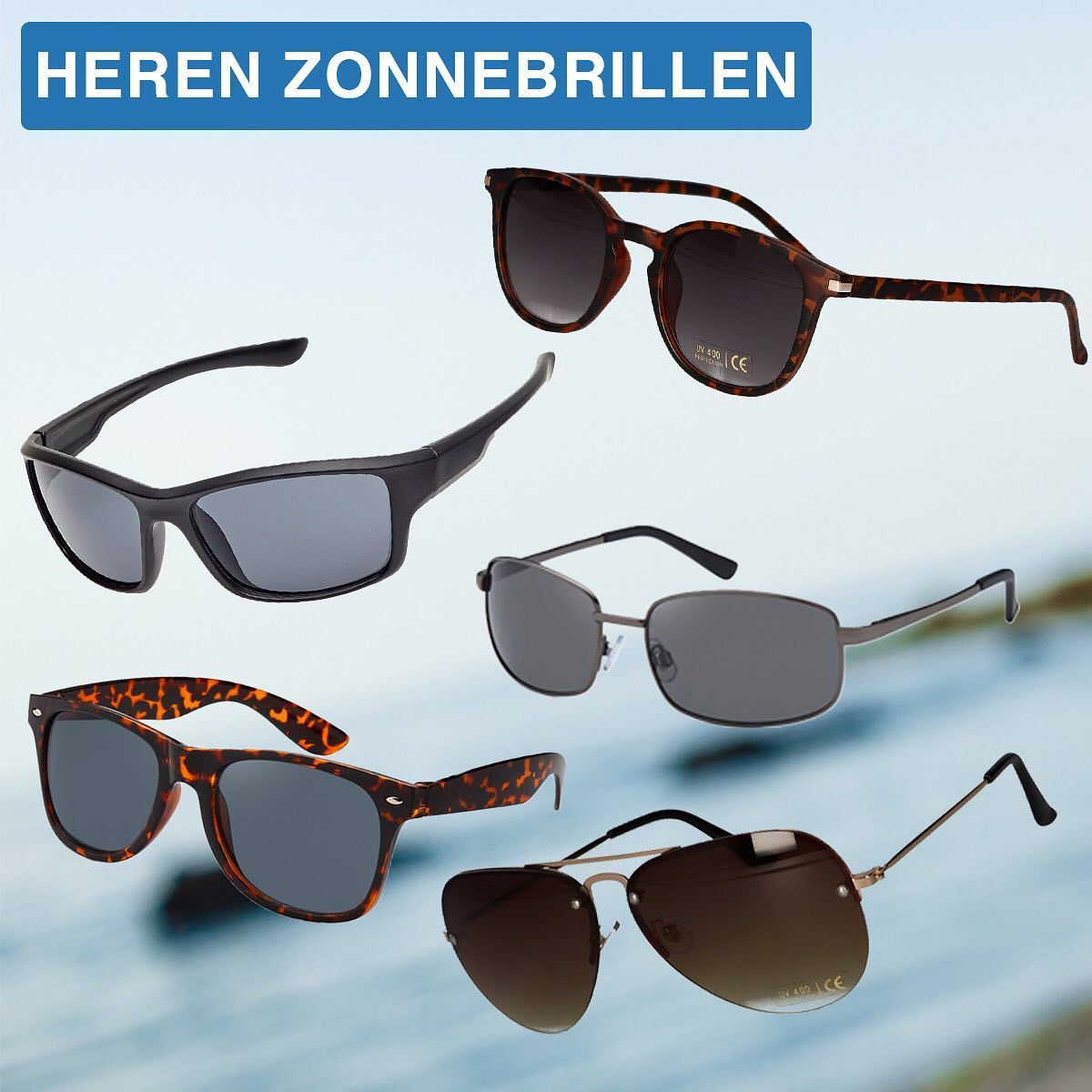 Spectrum Spectrum Sonnenbrille Männer Square Metall