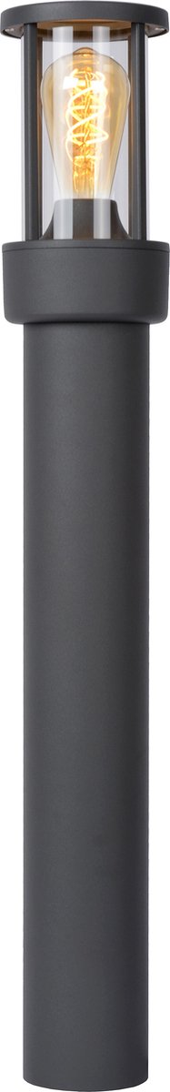 Lucid Lori - Sockellampe - 1xE27 - IP44 - Tag-Nacht-Sensor - Anthrazit