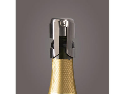 Vaku Vin Champagner Stopper Edelstahl
