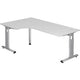 Bach Eckschreibtisch Hammerer Vos82 E D Melamin 200x120cm weiß