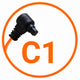 MIOPS -Kameraverbindung Kabel Canon C1 Orange