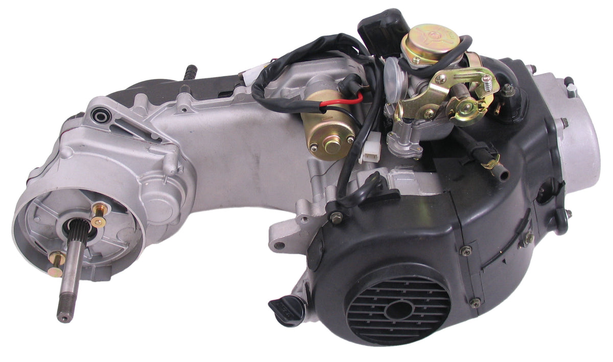 Edge Motorblock komplett Roller GY6 10-Zoll-Rad mit langer Hinterachse inklusive Vergaser