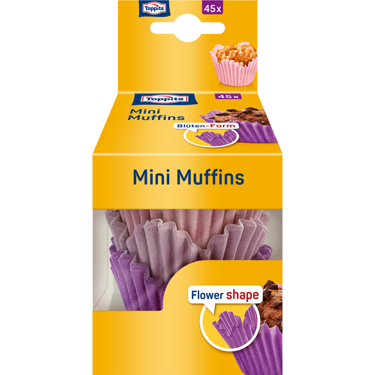 Toppits 1067515 - Mini-Muffins 45 Stück | 20 Stück