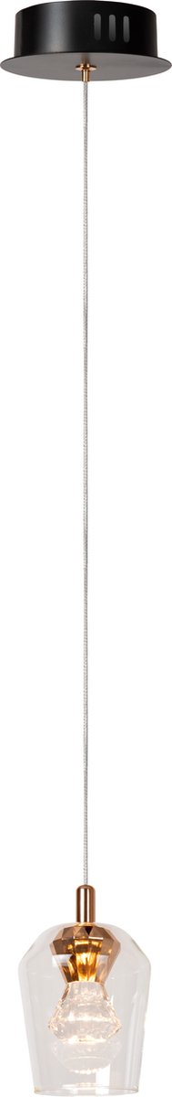 Lucide berliane - Hängelampe - ø 12 cm - LED dimmbar - 1x4w 2700k - mit austauschbarem LED-Modul - transparent | wesentlich