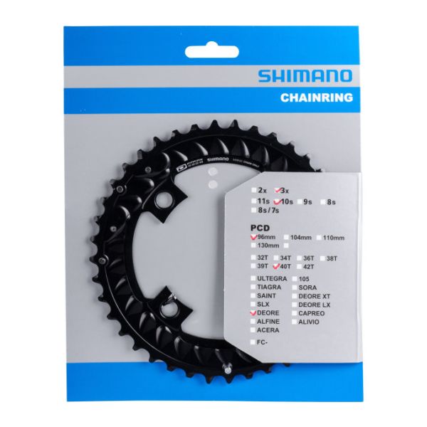 Shimano Kettenblatt Deore 10V 40T BCD 96mm Y1WC98020 M6000