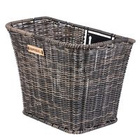 Basil Bremen Rattan Look FM - Fahrradkorb - vorne - dunkelbraun