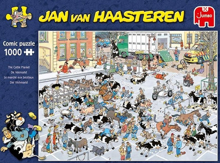 Jumbo-Puzzle Jan van Haasteren Der Viehmarkt 1000 Teile