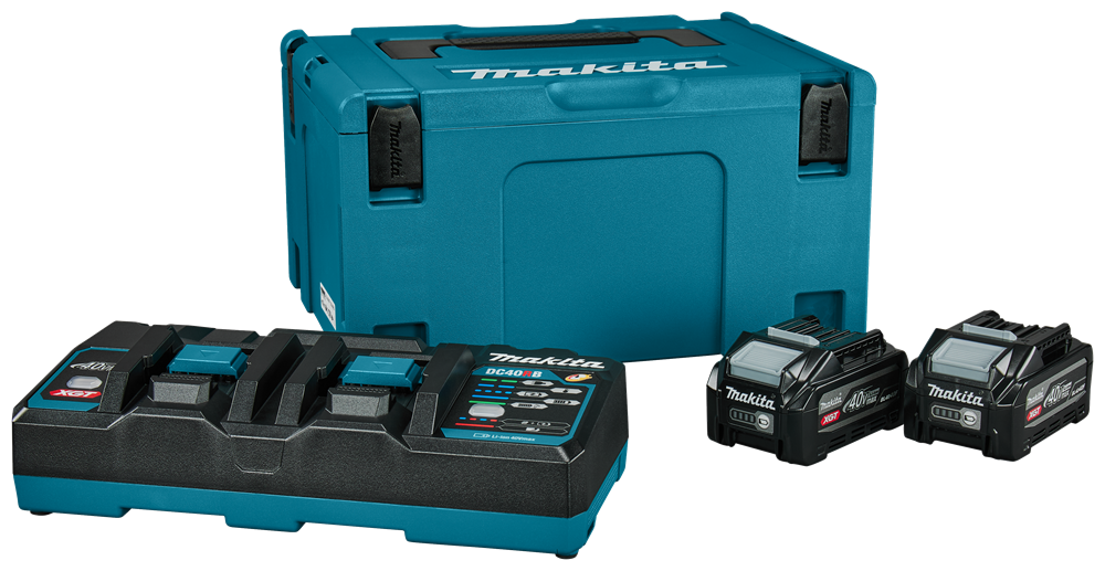 Makita Starterset DC40RB 2x BL4040F | 40v 4,0ah – 1911d8-0