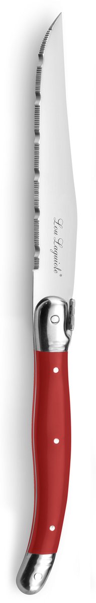 Lou Laguiole - Tradition - Steakmesserset - 6-teilig rot