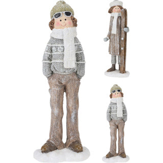 Winterkinder 12x11x42cm