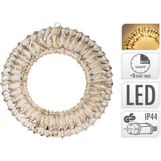 Kranz 38 cm Gold Micro LED
