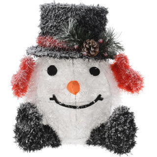 Schneemann 36cm 42 cm LED 2Ass