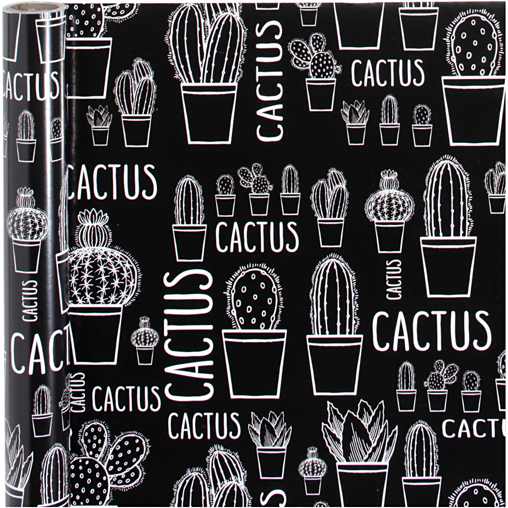 Creativ Company Geschenkpapier, Kaktus, B: 50 cm, 80 gr, 5 m 1 Rolle