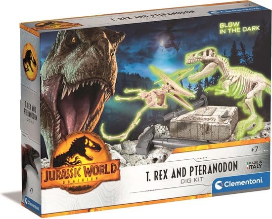 Clementoni Jurassic World T-Rex Pteranodon Count Set Set