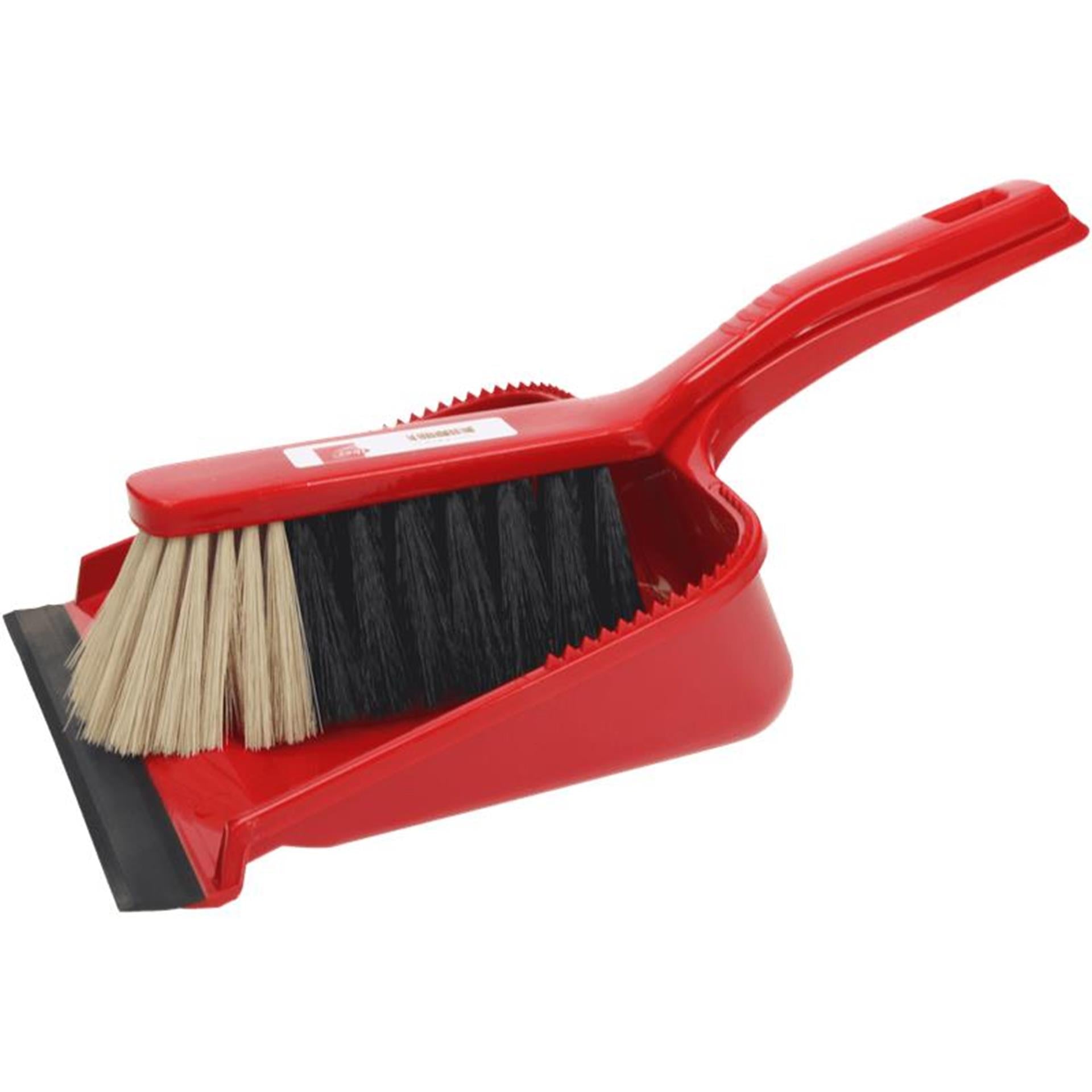 Kunststoff-Kehrschaufel und Kehrschaufel 22 cm rot