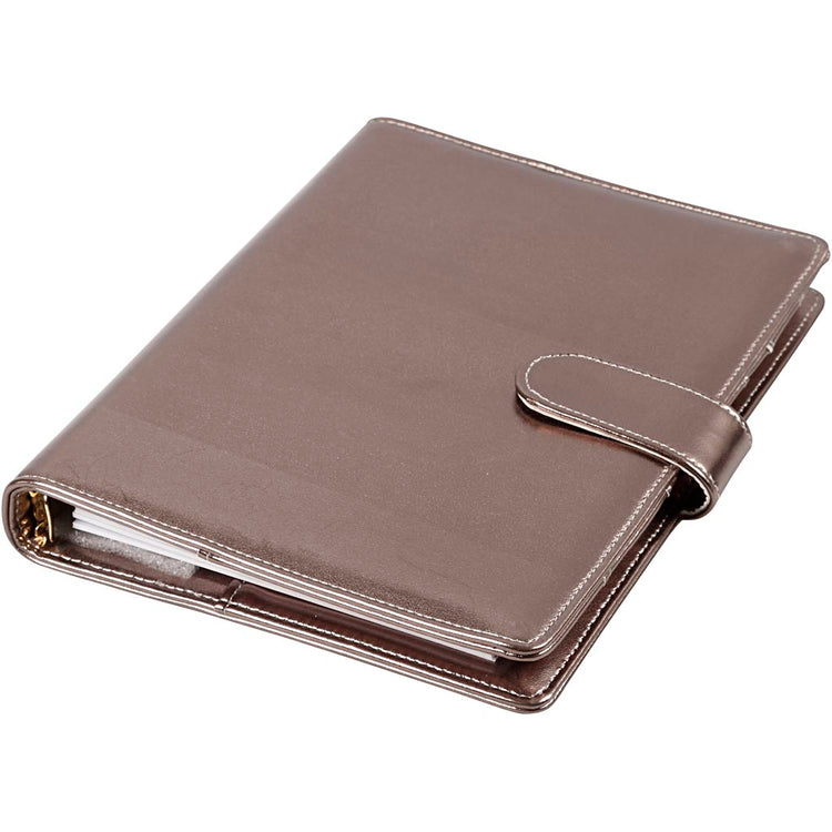 Creativ Firmenplaner Bullet Journal, Größe 19x23,5x4 cm, Ringbuch, dunkel metallic grau, 1 Stück