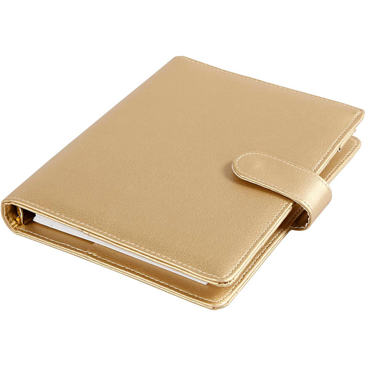Creativ Firmenplaner Bullet Journal, Größe 19x23,5x4 cm, Ringbuch, Gold, 1 Stück