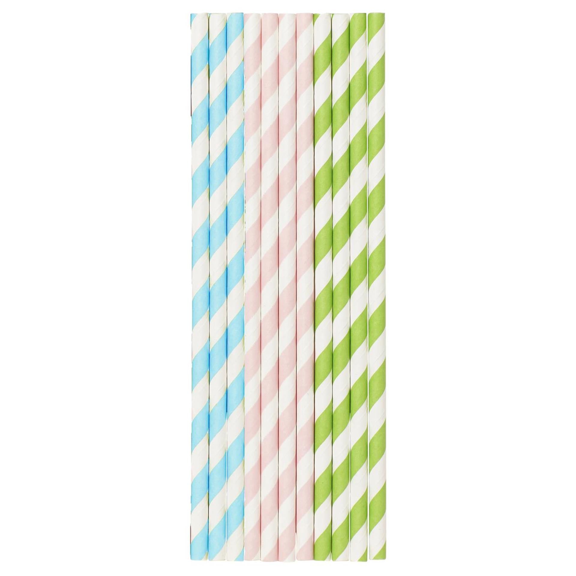 Duni Papierstrohhalme Pastell 20cm 25St