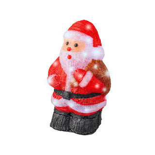 LED-Weihnachtsmann-Acrylleuchte für den Außenbereich, Länge 16,5 cm x B. 22 cm x H. 36 cm