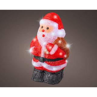 LED-Weihnachtsmann-Acrylleuchte für den Außenbereich, Länge 16,5 cm x B. 22 cm x H. 36 cm