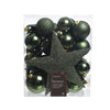 Kaemingk Weihnachtskugeln Polystyrol matt, glänzend, Glitzermix Durchmesser 8cm