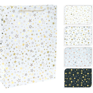 Geschenktüte groß 4ass Design | 12 Stück