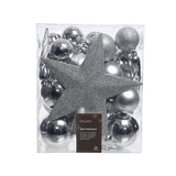 Kaemingk Weihnachtskugeln Polystyrol glänzend, matt, Glitzermix, Durchmesser 8 cm - afbeelding 1