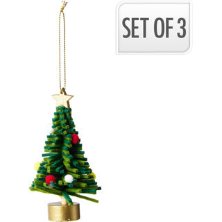 No brand Weihnachtsbaumfilz 10cm Set3 | 6 Stück