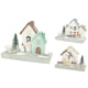 Weihnachts -Teelicht -Halterhaus 3 Assorti