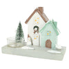 Weihnachts -Teelicht -Halterhaus 3 Assorti