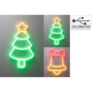 Neon-Weihnachtsfigur 4fach | 4 Stück