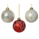 Weihnachtskugeln Glas 3-farbig assdia8cm | 12 Stück