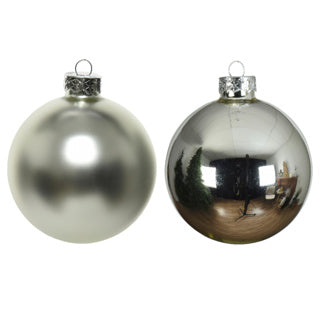 Kaemingk Weihnachtskugeln Glas glänzend, matt mixdia8cm