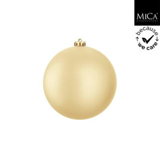 Edelman Kugel unzerbrechlich gold matt - d15cm | 4 Stück
