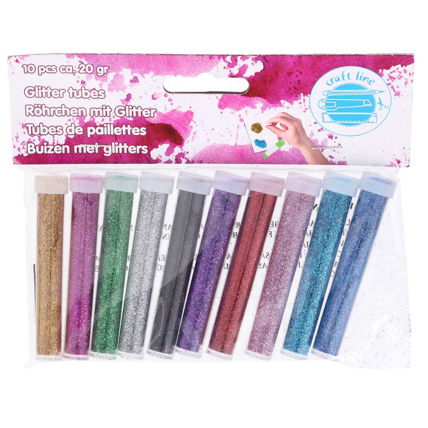 Glitzerschläuche, 10..