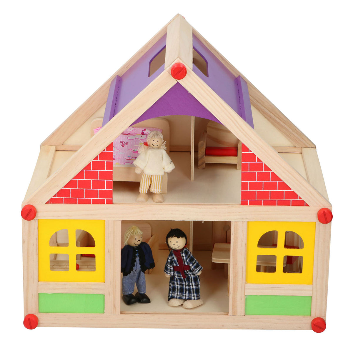 Holzpuppenhaus, 11dlg.
