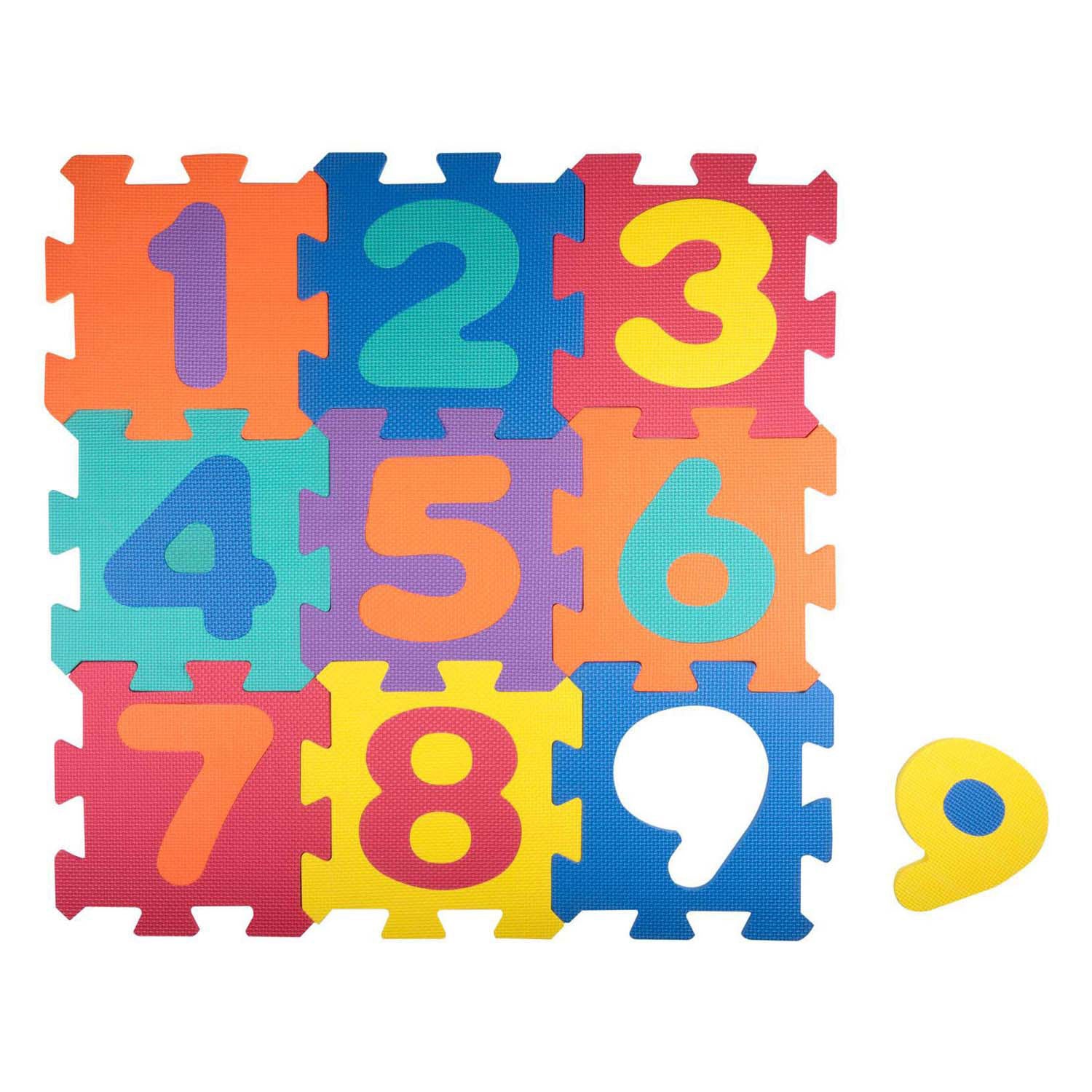 Speelmat Foam Numbers, 9st.