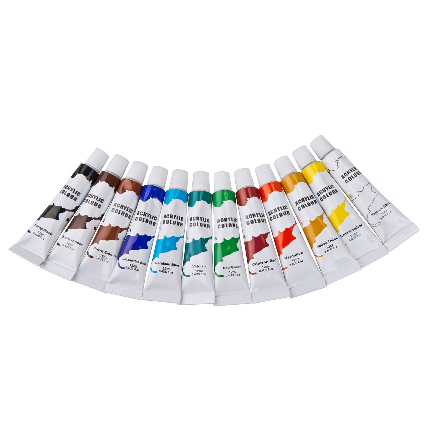 Acrylfarbe, 12 Stk.