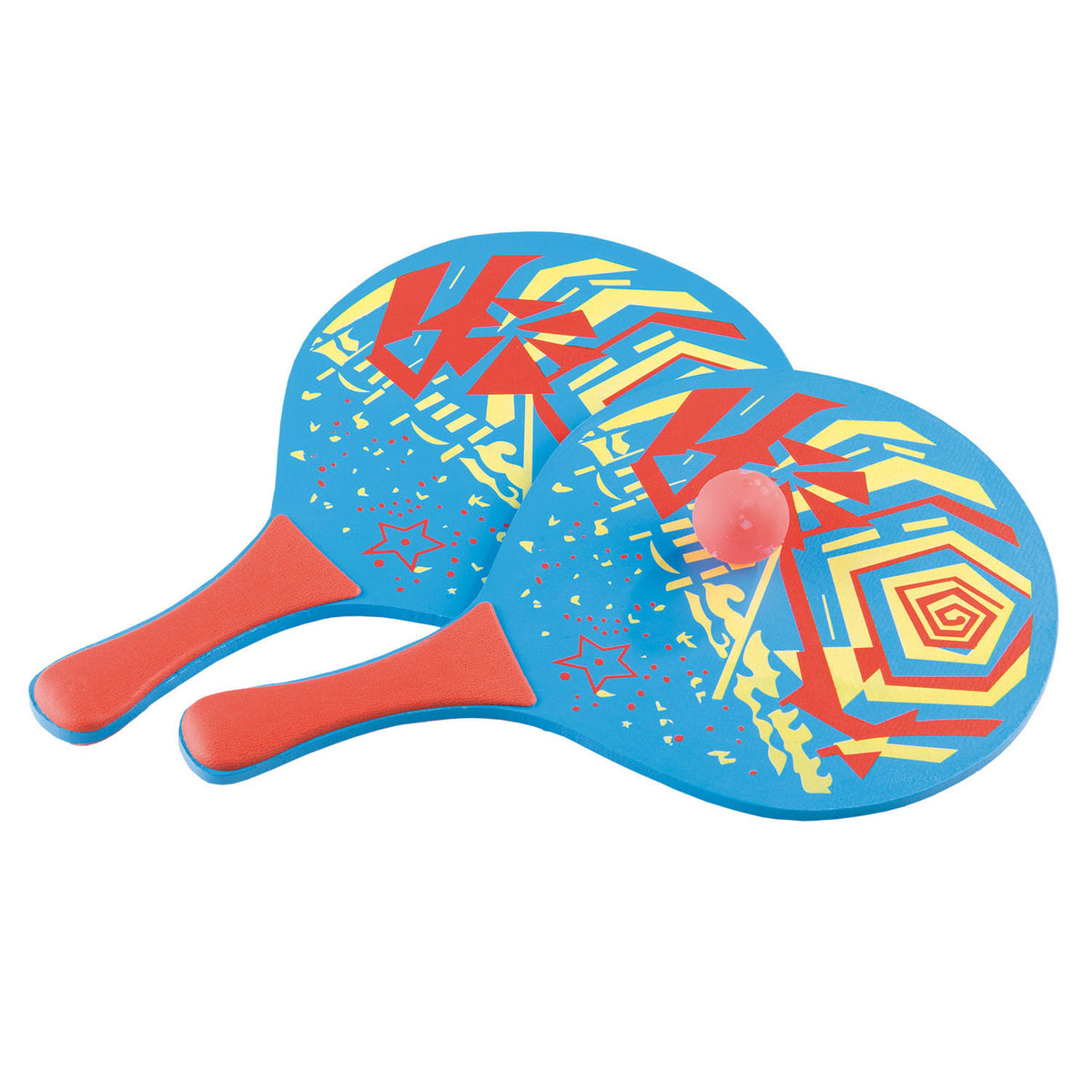 Beachball-Set aus Holz, 3dlg